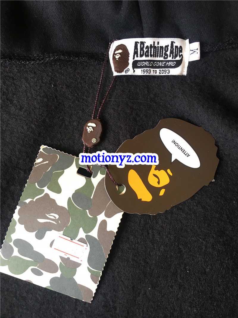 A Bathing Ape Bape Shark Black Camo Hoodies